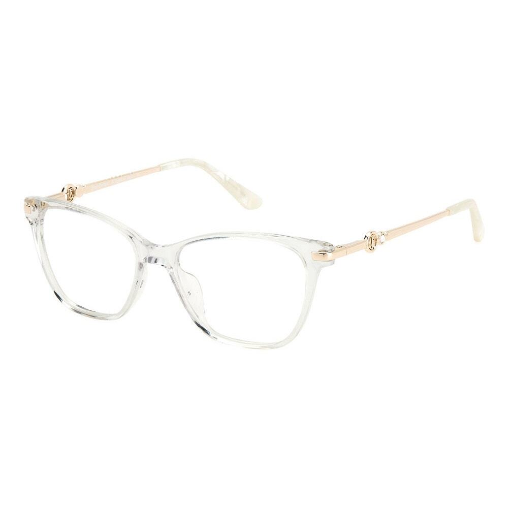 NEW Juicy Couture Crystal square cat eye clear gold glasses